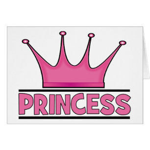 Cartão Princesa rosa personalizada