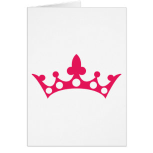 Cartão Princesa Rosa Tiara