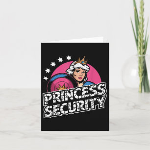 Cartão Princesa Security Birthday Pai & Mamãe Boys Br