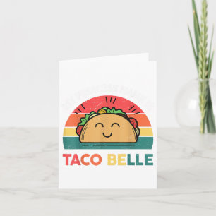 Cartão Princesa Taco Belle Cinco Mayo Engraçado Mexicano