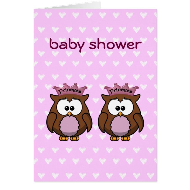Cartão princesas de coruja gêmea (Frente)