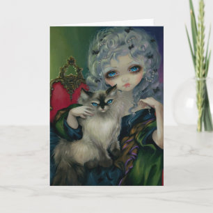 Cartão "Princess with a Ragdoll Cat" Greeting Card