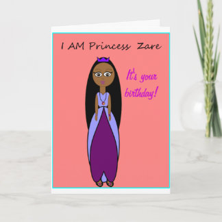 Cartão Princess Zare Birthday Card