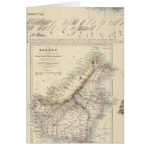 Cartão Principais Colônias Neerlandesas nos mares Indiano