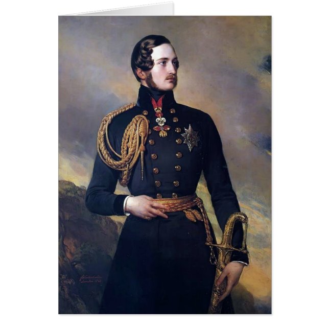 Cartão Príncipe Albert de Franz Xaver Winterhalter- (Frente)