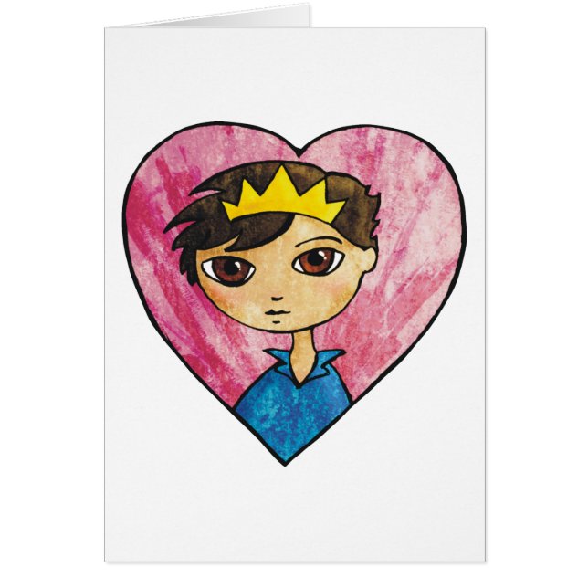 Cartão Príncipe dos corações (Frente)