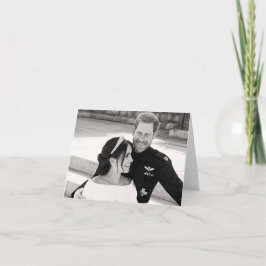 Cartão Príncipe Harry e Meghan Markle Casamento Real