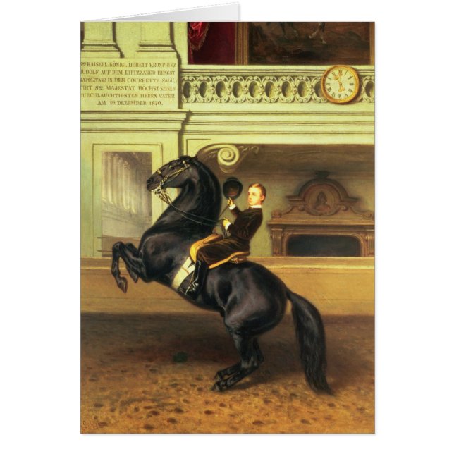 Cartão Príncipe herdeiro Rudolph de Áustria (Frente)