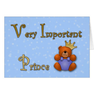 Cartão Príncipe muito importante - loja de papel