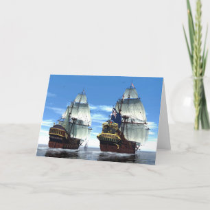 Cartão Príncipe William e escolta de H M S