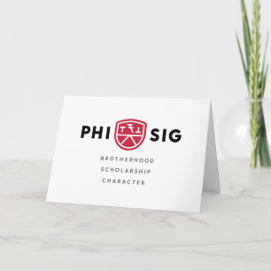 Cartão Princípios da Phi Sigma Kappa