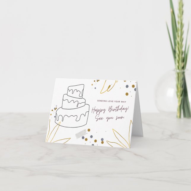 Cartão Printable Happy Birthday Design suas próprias cart (Frente)