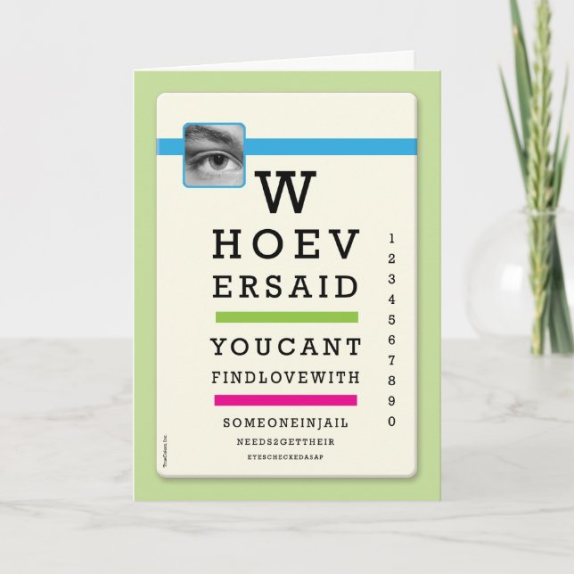 Cartão Prison Cards - Eyes Checked (Frente)