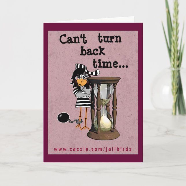 Cartão Prison greeting card: Female jailbird (Frente)