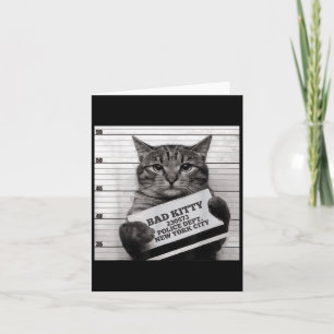 Cartão Prisonista Da Prisão De Gato Prisonho Gatinho Mau