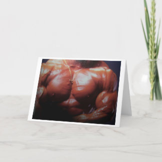 Cartão pro bodybuilder greeting card