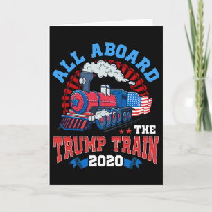 Cartão Pró Donald Trump Americano Todos a Bordo O Trump T