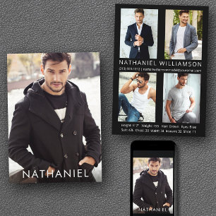 Cartão Pro Model Ator 5 Photo Comp