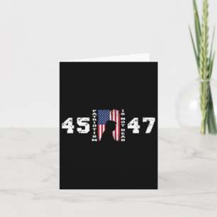 Cartão Pro Trump 45 47 Patriotismo Não É Morto Vintage Fl