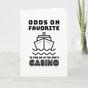 Cartão Probabilidade De Encontrar Me No Casino Do Navio G