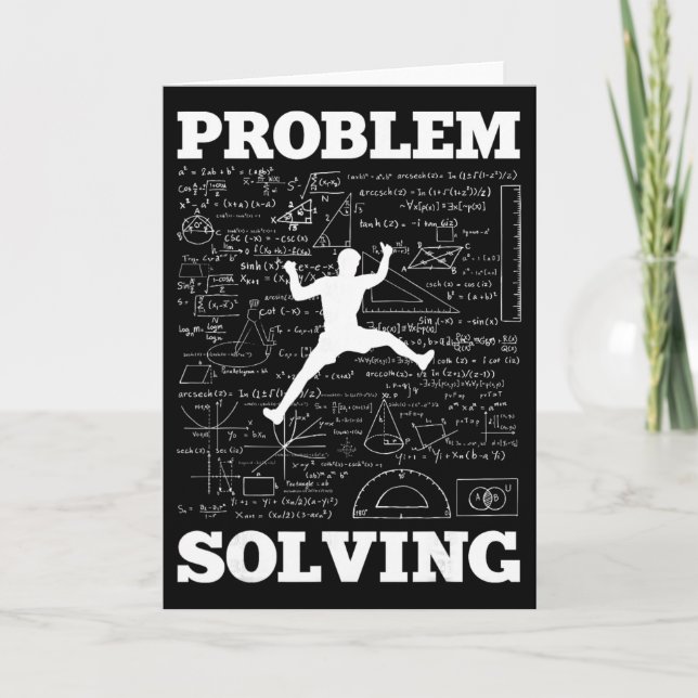 Cartão Problem Solving Climber Rock Climbing Bouldering P (Frente)
