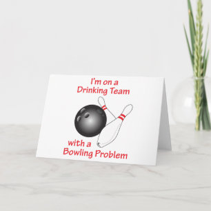 Cartão Problema com boliches