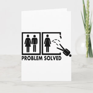 Cartão Problema resolvido - Homem