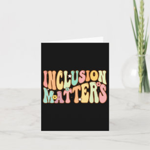 Cartão Problemas de inclusão Awaren Especial do Autismo d