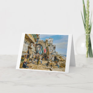 Cartão Procissão em Jaffa Gustav Bauernfeind