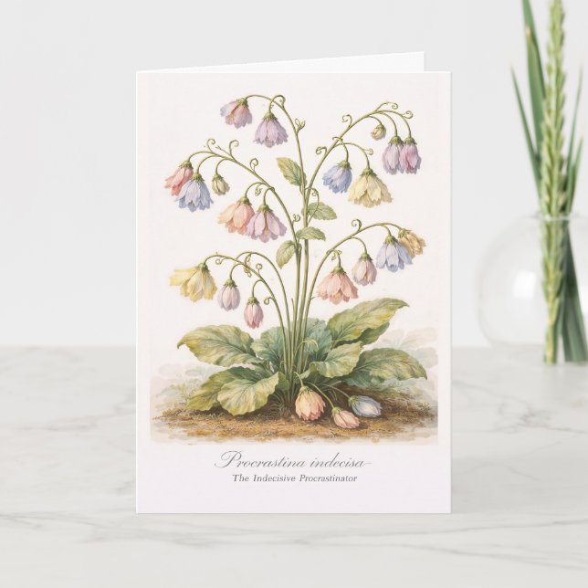 Cartão Procrastina indecisa O Procrastinador Indeciso (Frente)