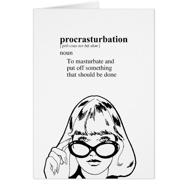 CARTÃO PROCRASTURBATION (Frente)