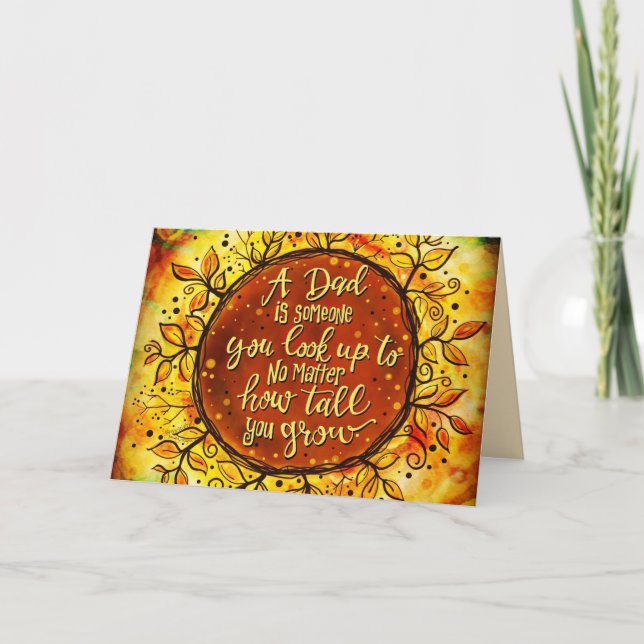 Cartão "Procure o Pai" Inspirividade do Dia do Pai (Frente)