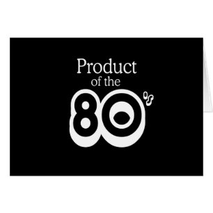 Cartão PRODUTO do t-shirt do anos 80