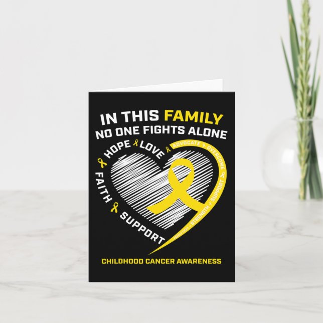 Cartão Produtos de sensibilização para o Cancer infantil  (Frente)