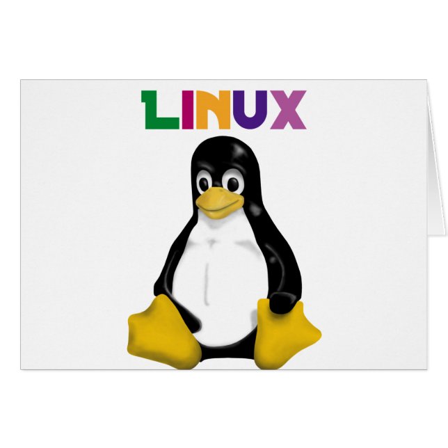Cartão Produtos & design de Linux! (Frente Horizontal)