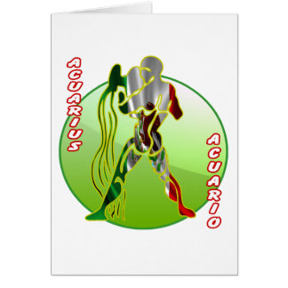 CARTÃO PRODUTOS DOS HORÓSCOPOS DE MÉXICO ACUARIO