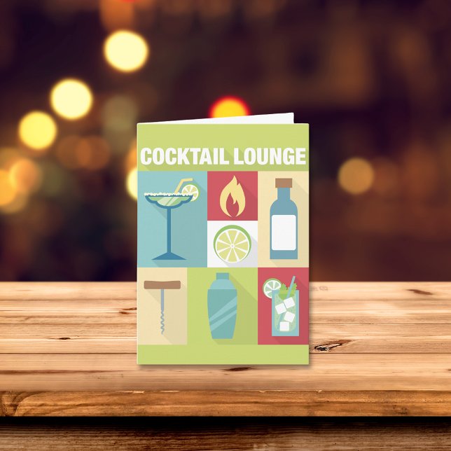 Cartão Professional Bartender Iconic Designed (Criador carregado)