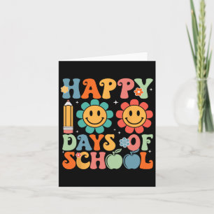 Cartão Professor Aluno 100º Dia da Escola Feliz 100 Dias