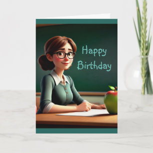 Cartão Professor com Apple