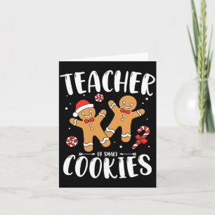 Cartão Professor De Biscoitos Inteligentes Gingerbread Na