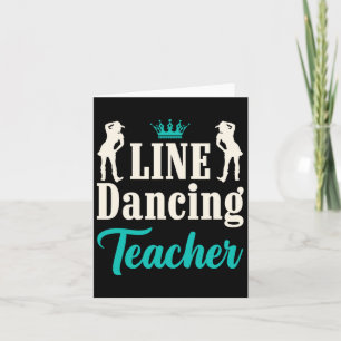 Cartão Professor de dança de linha