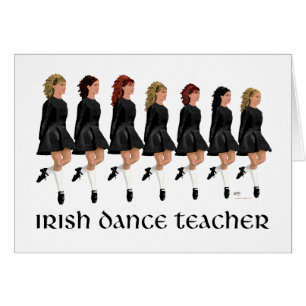 Cartão Professor de Dança de Passo Irlandesa - Linha Pret