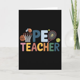 Cartão Professor de Ed Física Futebol Basquetebol App