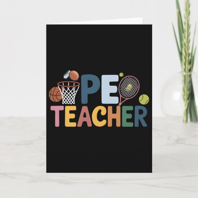 Cartão Professor de Ed Física Futebol Basquetebol App (Frente)