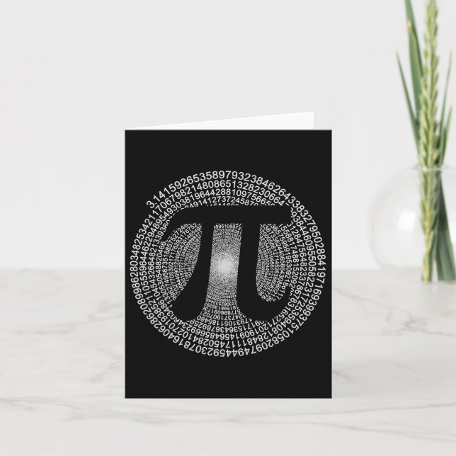Cartão Professor De Geek De Matemática Pi Day 3,14 Pi Day (Frente)