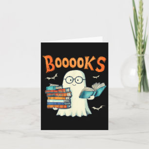 Cartão Professor de Halloween de Leitura de Livros Fantas