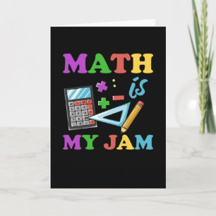 Cartão Professor De Matemática, A Matemática É O Meu E