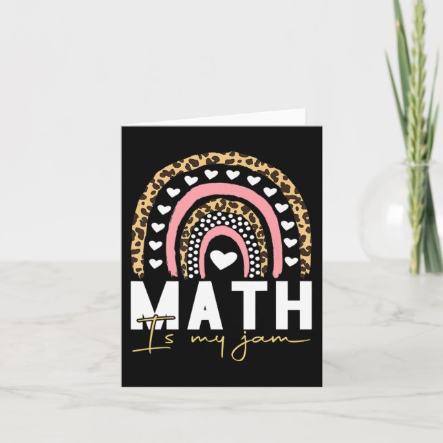 Cartão Professor de Matemática - A Matemática é o meu Emp (Frente)