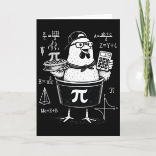 Cartão Professor de Matemática Calculadora de Galinha Div