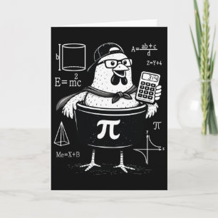 Cartão Professor de Matemática Calculadora de Holding de 
